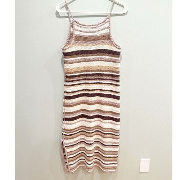 House of Harlow 1960 crochet midi dress brown - Picture 2 of 3